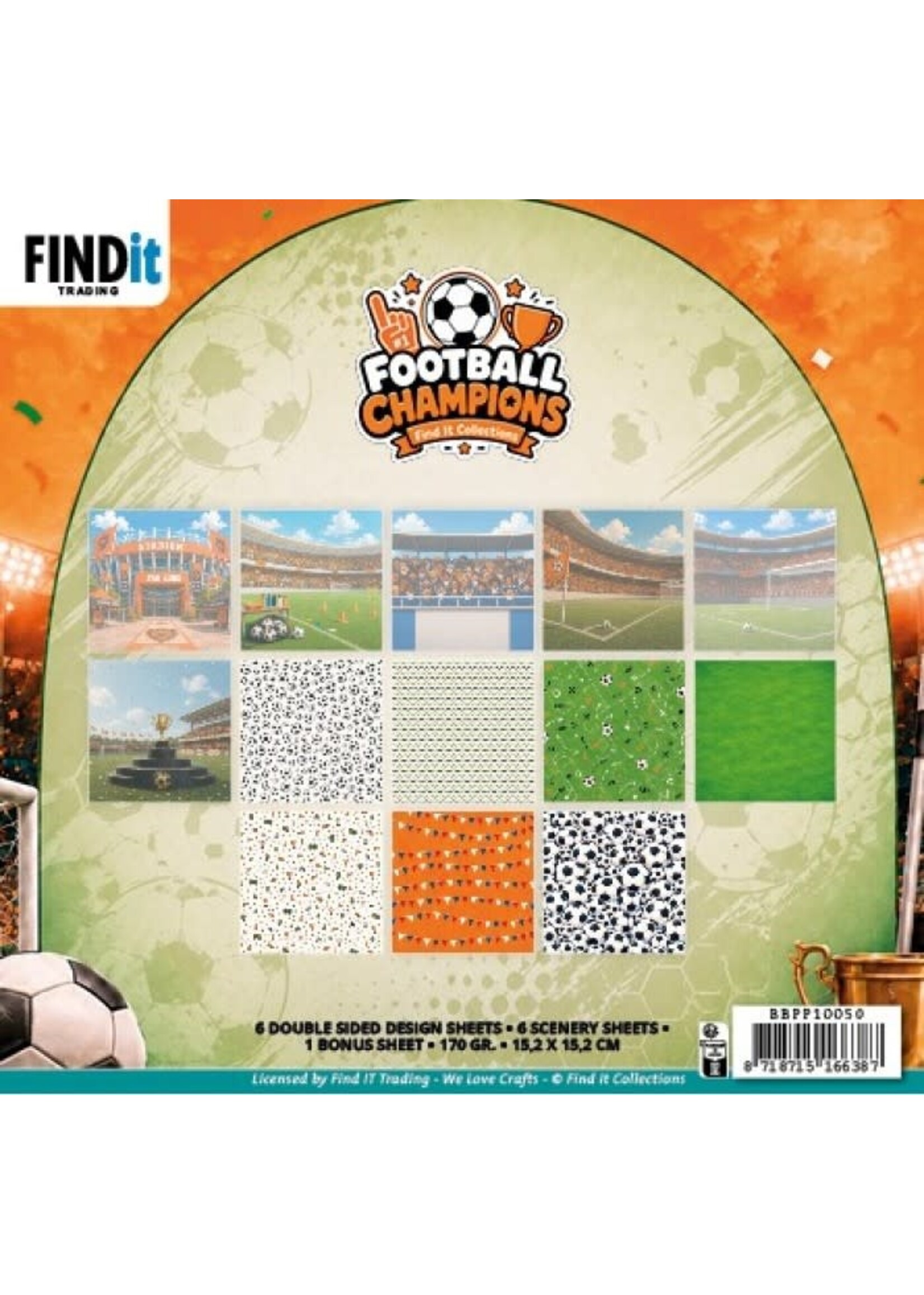 Paperpack - Find It Collection - Football Champions 15,2 x 15,2 cm