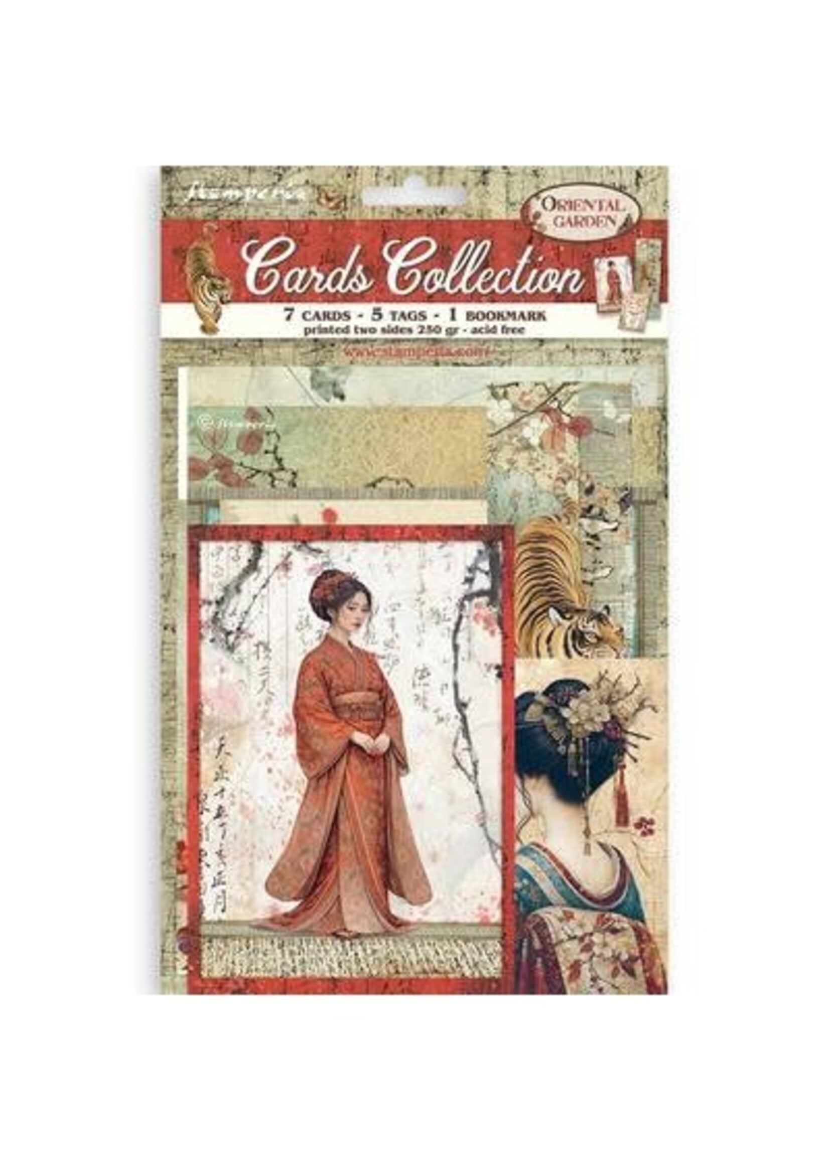 SBCARD47 - Stamperia kaartenset – Oriental Garden