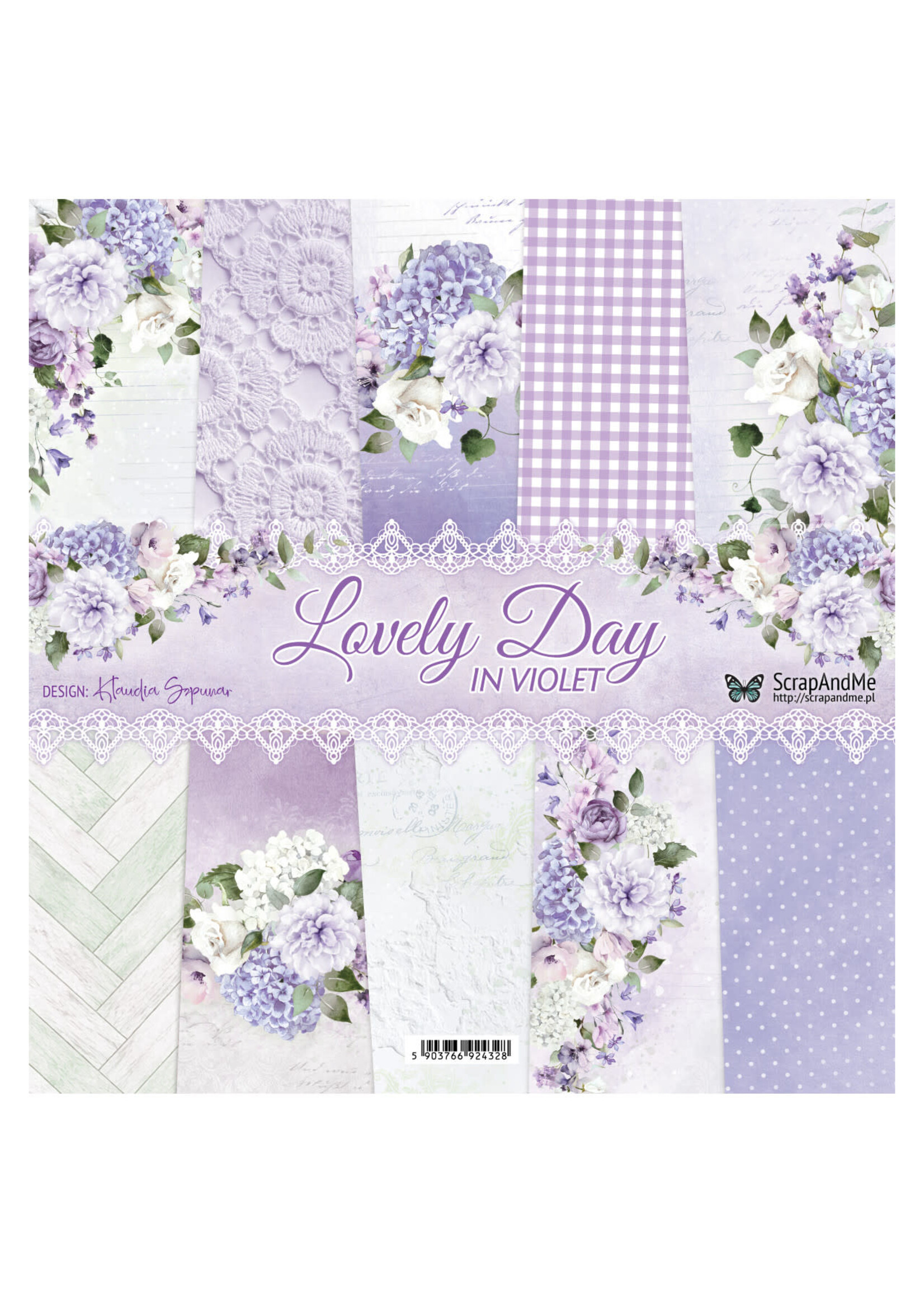 Lovely Day IN VIOLET, 12" x 12" scrapbooking paper pack  Product code : LDIV-11