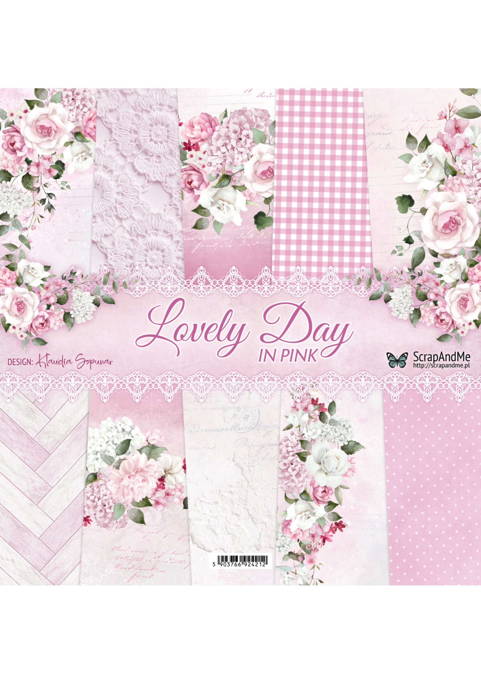 Lovely Day IN PINK, 12" x 12" scrapbooking paper pack