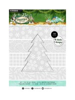 SL-CF-VPP479 - StudioLight Vellumpapierblok – Backgrounds Christmas Forest nr. 479
