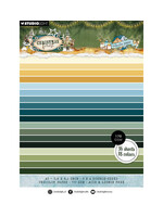 SL-CF-UPP478 - StudioLight Eenkleurig Papierblok – Unicolor Christmas Forest nr. 478