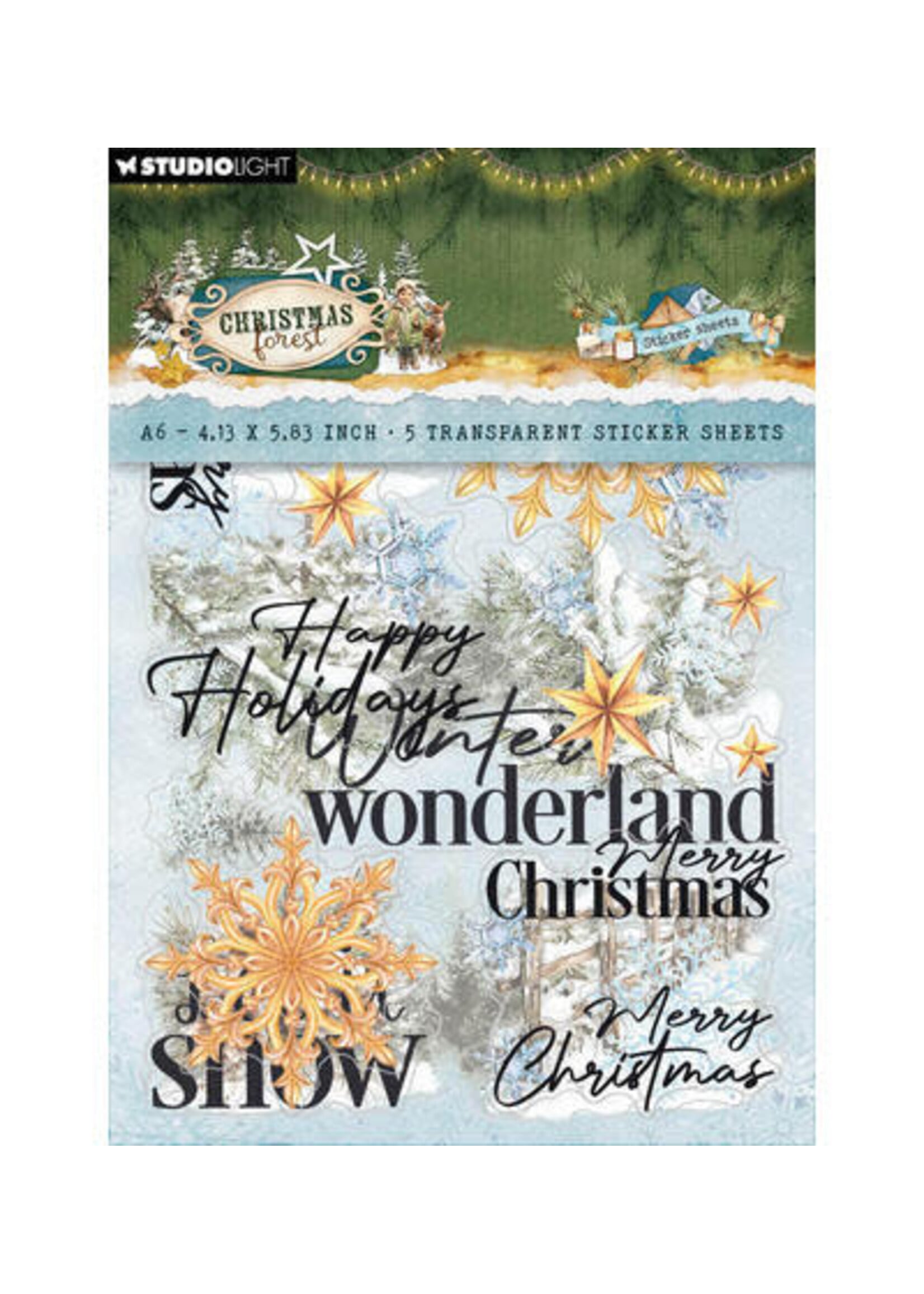 SL-CF-STIC81 - StudioLight Stickers – Elements & Texts Christmas Forest nr. 81