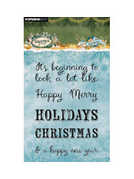 SL-CF-STAMP954 - StudioLight Clear Stamps – Sentiments Christmas Forest nr. 954