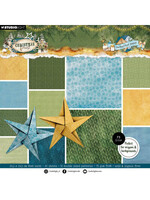 SL-CF-DPP476 - StudioLight Multifunctioneel Papierblok – Origami & Backgrounds Christmas Forest nr. 476   8 inch