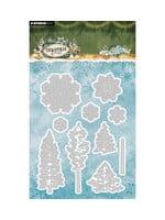 SL-CF-CD1113 - StudioLight Stansmallen – Trees and Snow Christmas Forest nr. 1113