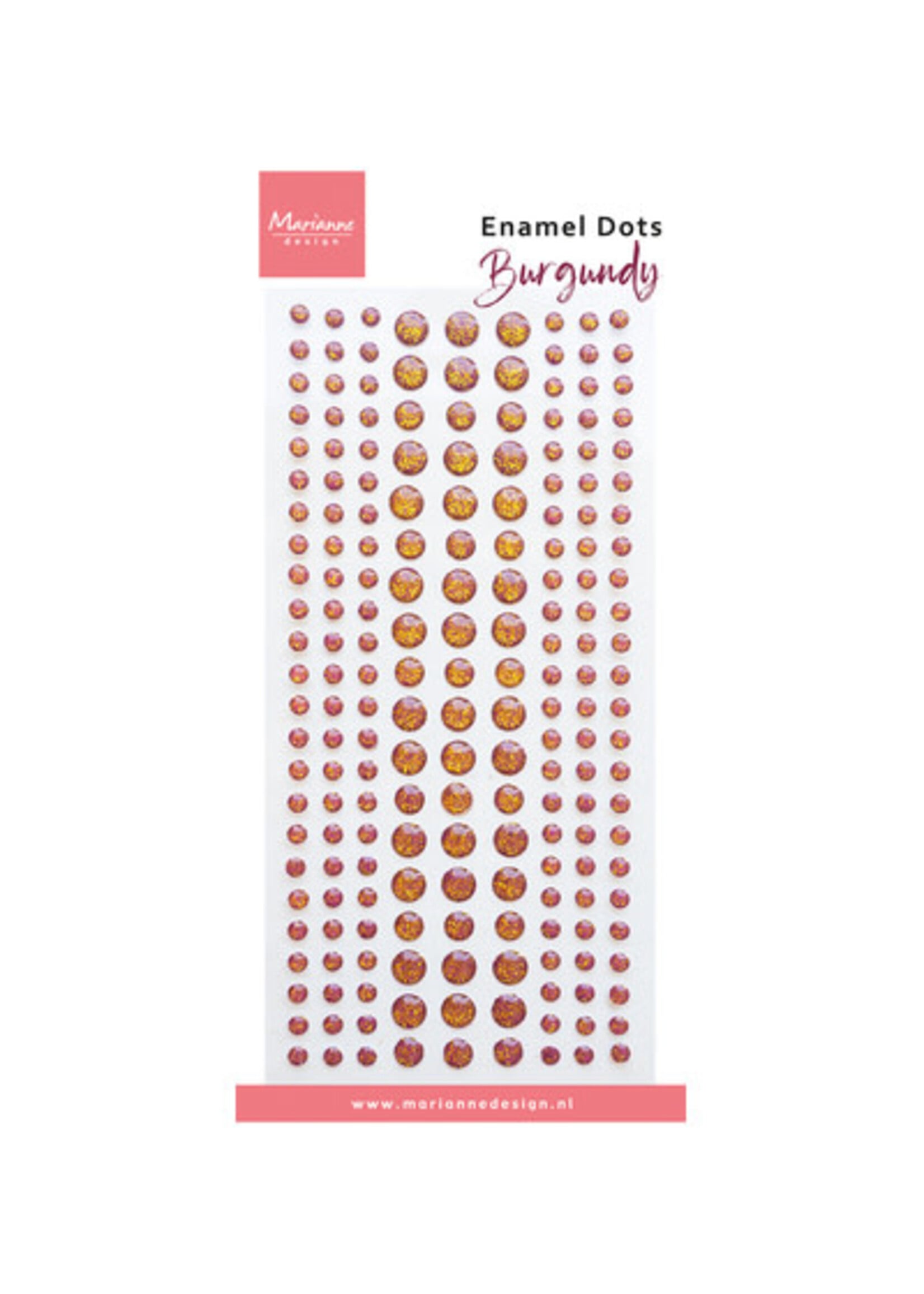 PL4542 - Enamel Dots – Burgundy