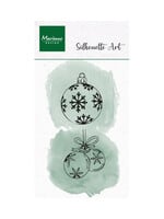 CS1200 - Clear Stamp – Silhouette Art – Ornaments