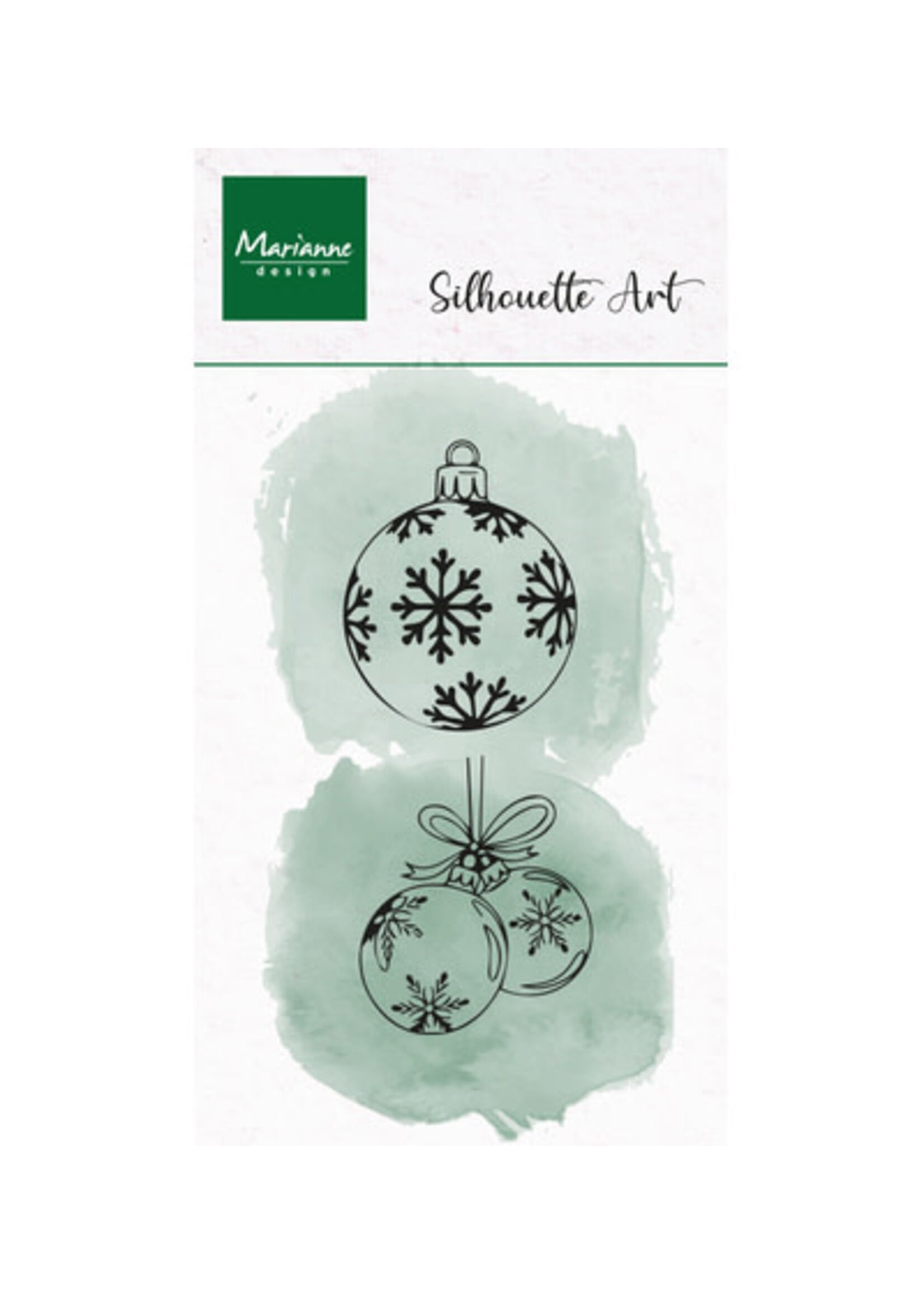 CS1200 - Clear Stamp – Silhouette Art – Ornaments