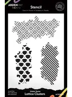 Maker Series 6x8 Inch Stencil Lattice Clusters by Katie Pertiet (ACSST0014)