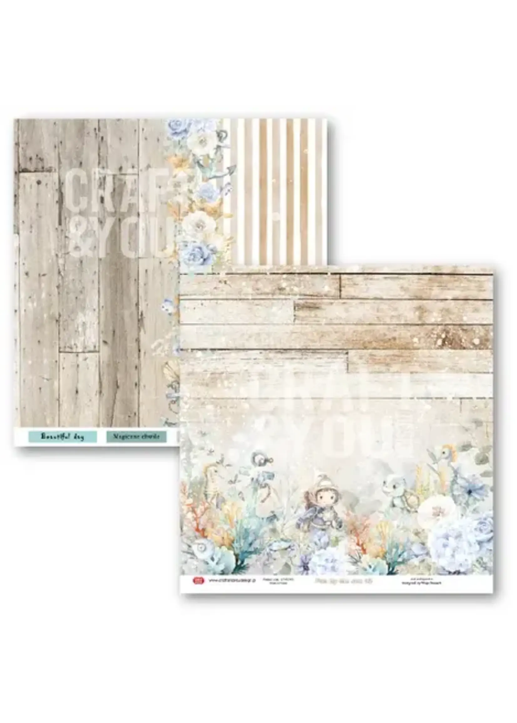 Fun by the Sea 12x12 Inch Paper Set 250gsm (12sheets) (CPS-FUN30-12)