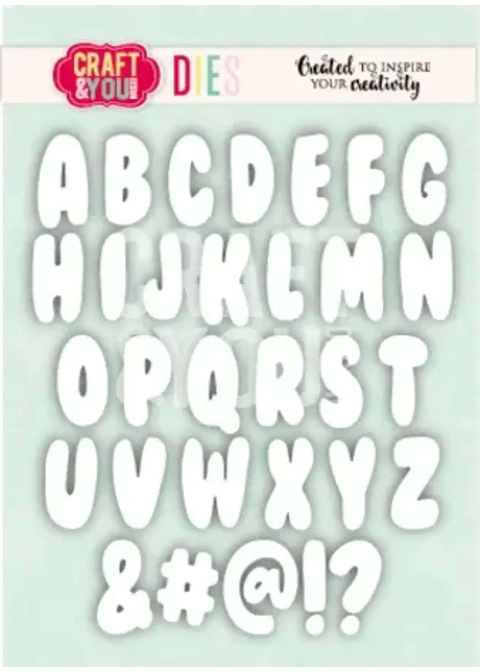 Bubble Alphabet Dies (CW409)