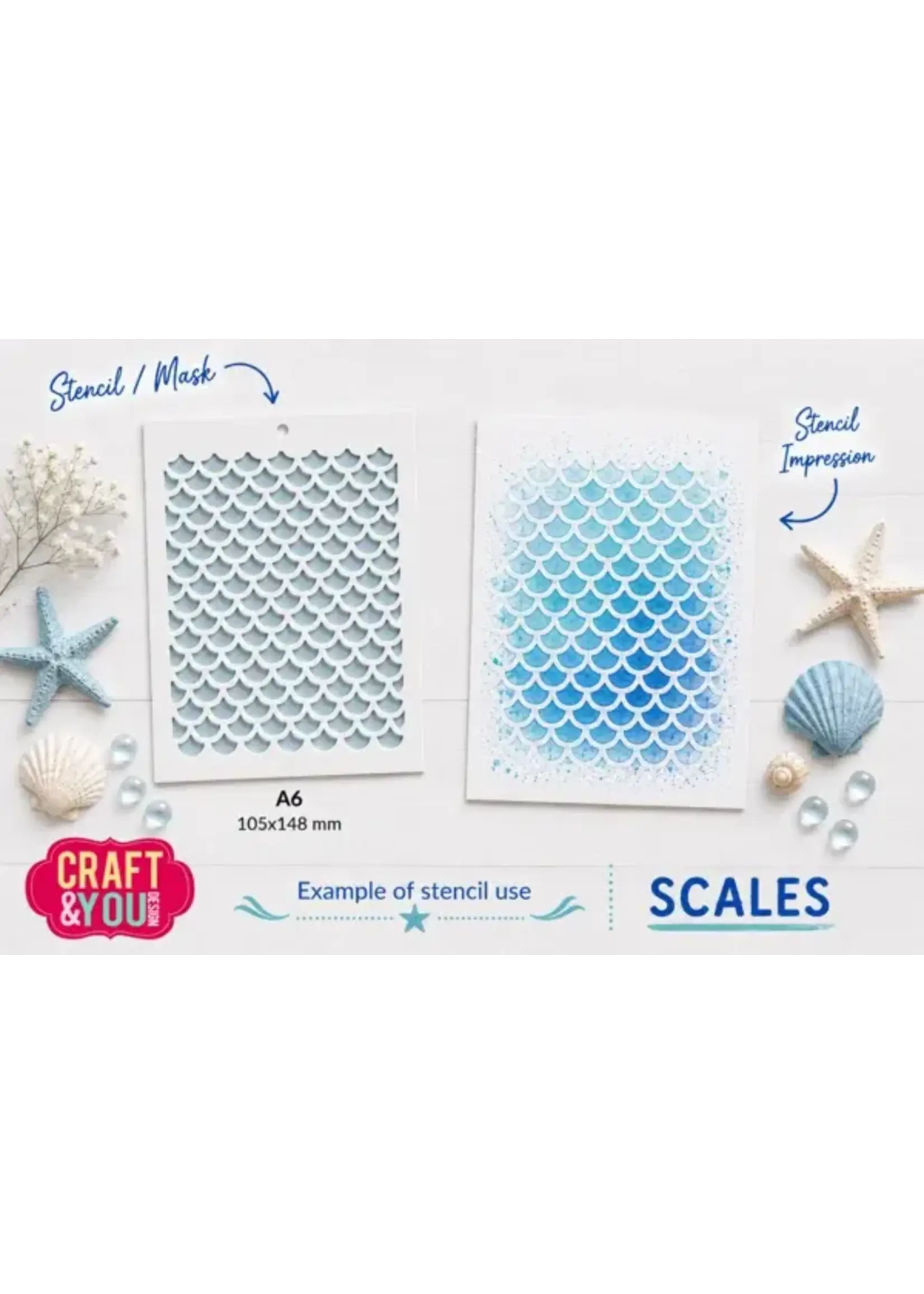Scale Pattern A6 Stenci (SC021)