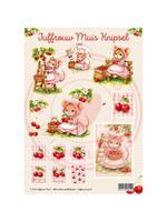 Juffrouw Muis Knipsel - Cherry