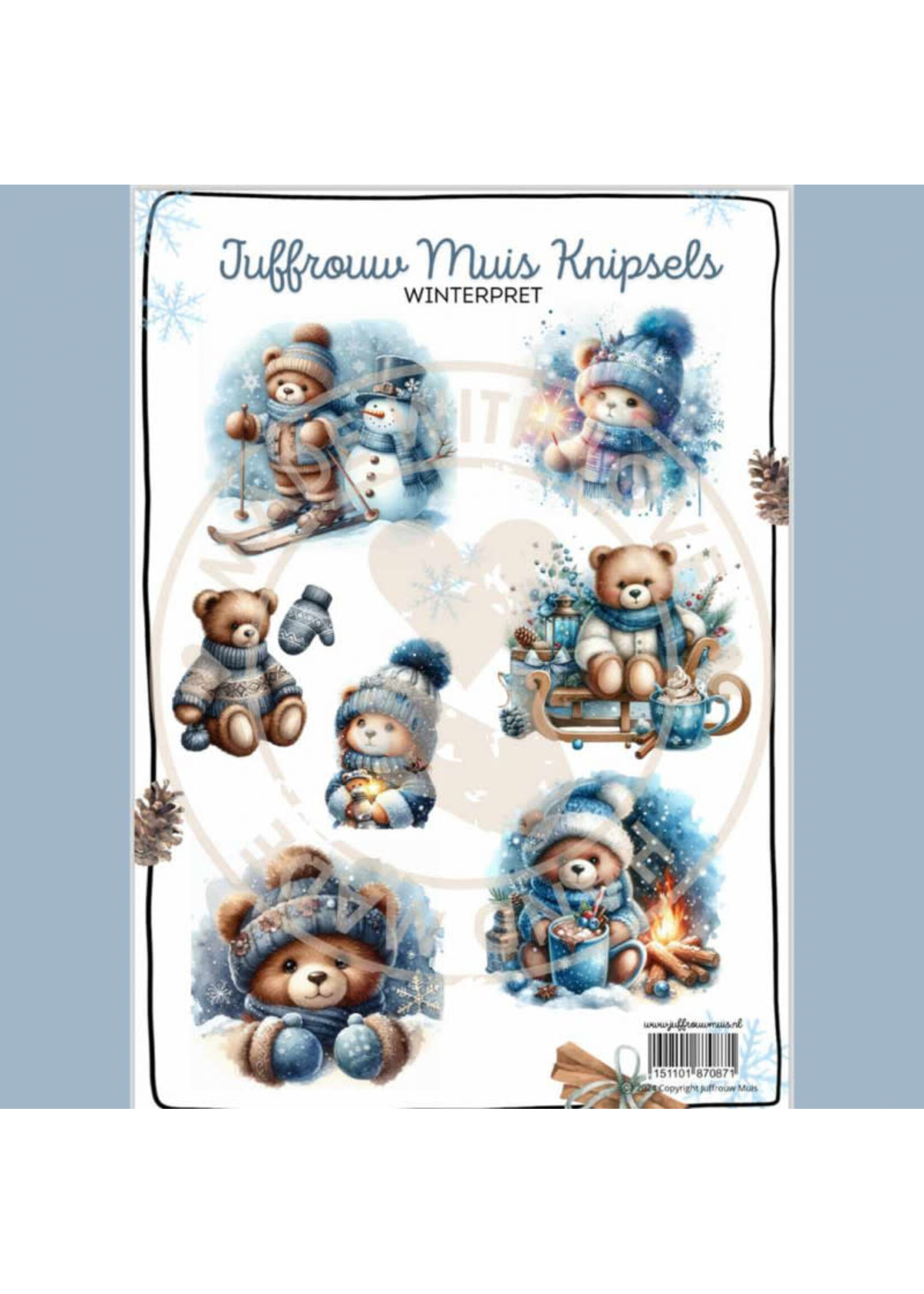 Juffrouw Muis Knipsel - Winterpret