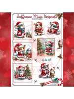 Juffrouw Muis Knipsel - Kerstmuizen