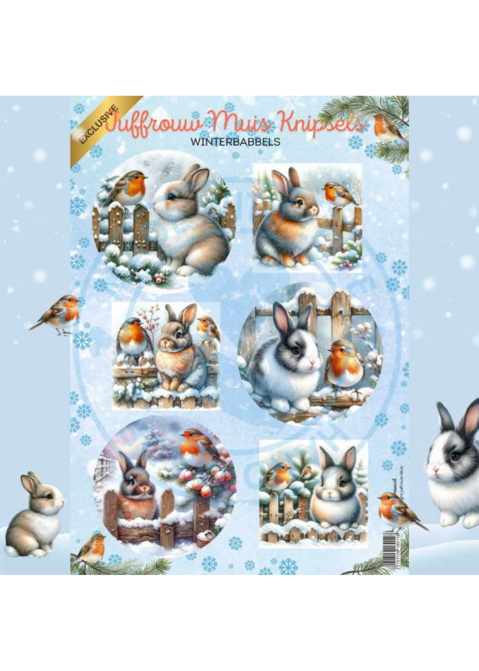 Juffrouw Muis Knipsel - Winterbabbels