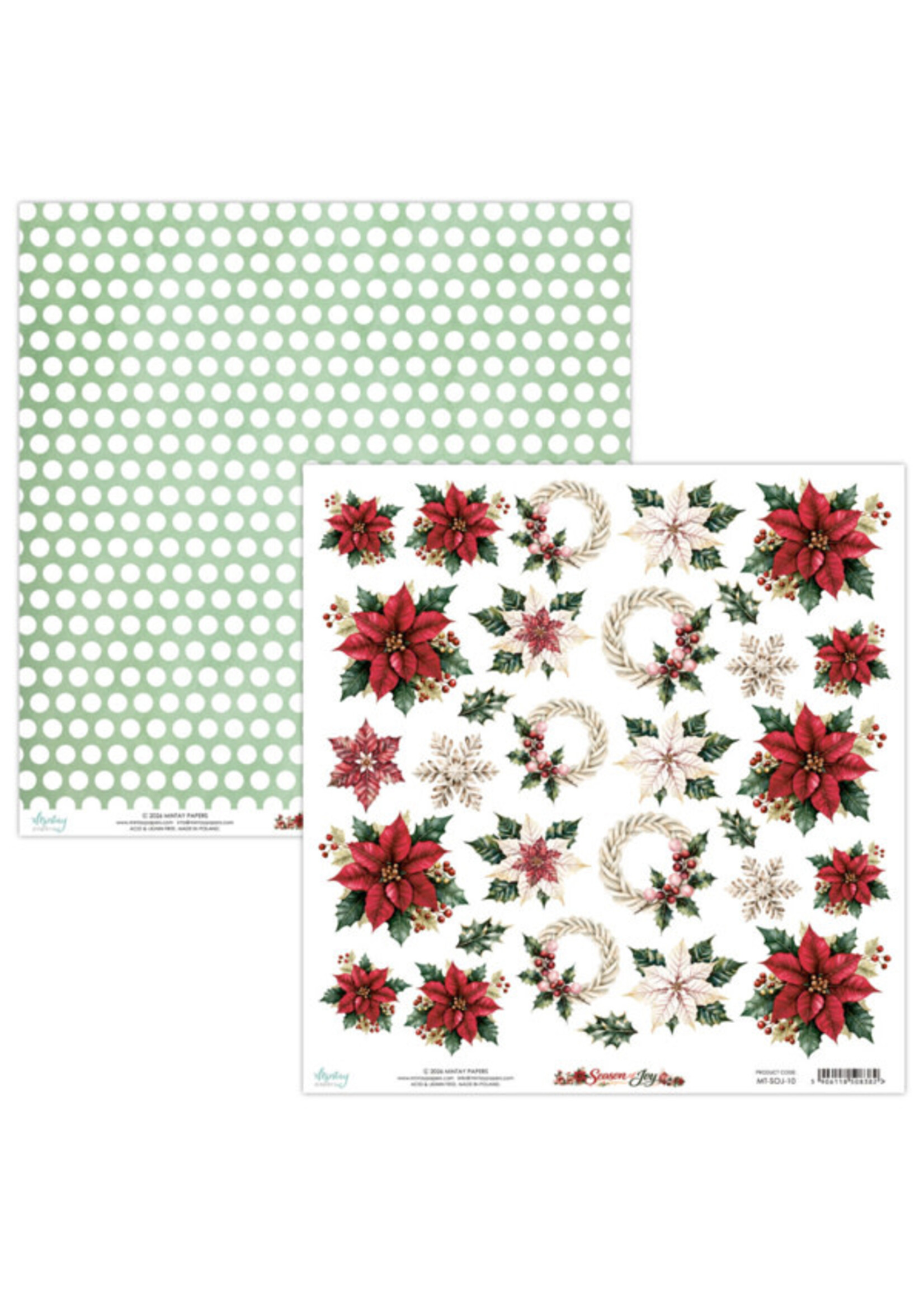 12 x 12 Flora Paper - Seizoen van Vreugde