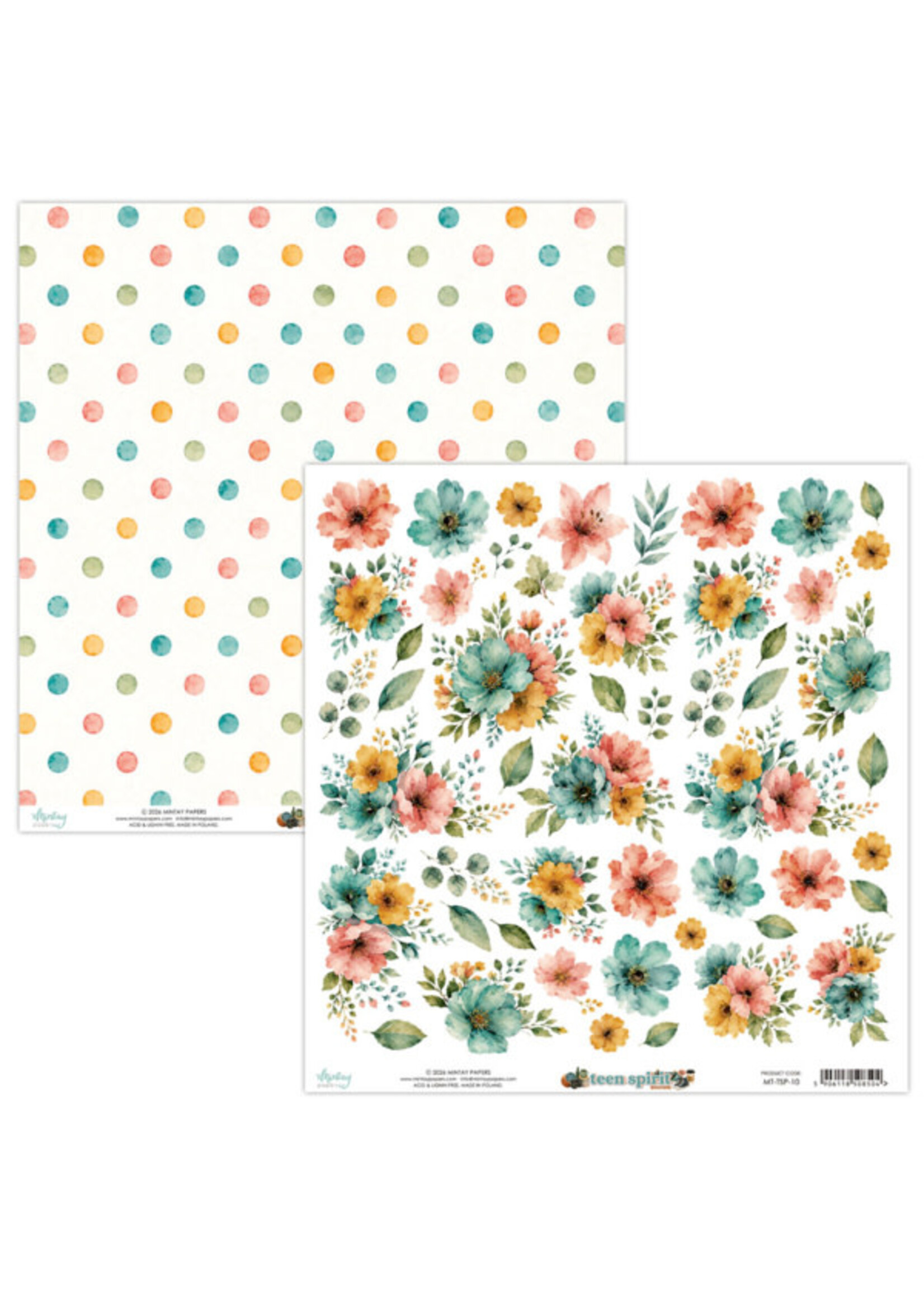 12 x 12 Flora Papier - Tienergeest
