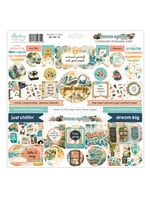12 x 12 Chipboard Ephemera Vel - Teen Spirit
