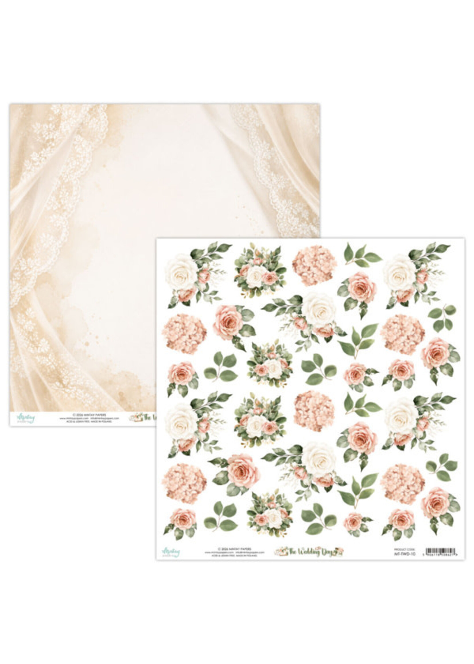 12 x 12 Flora Papier - De trouwdag