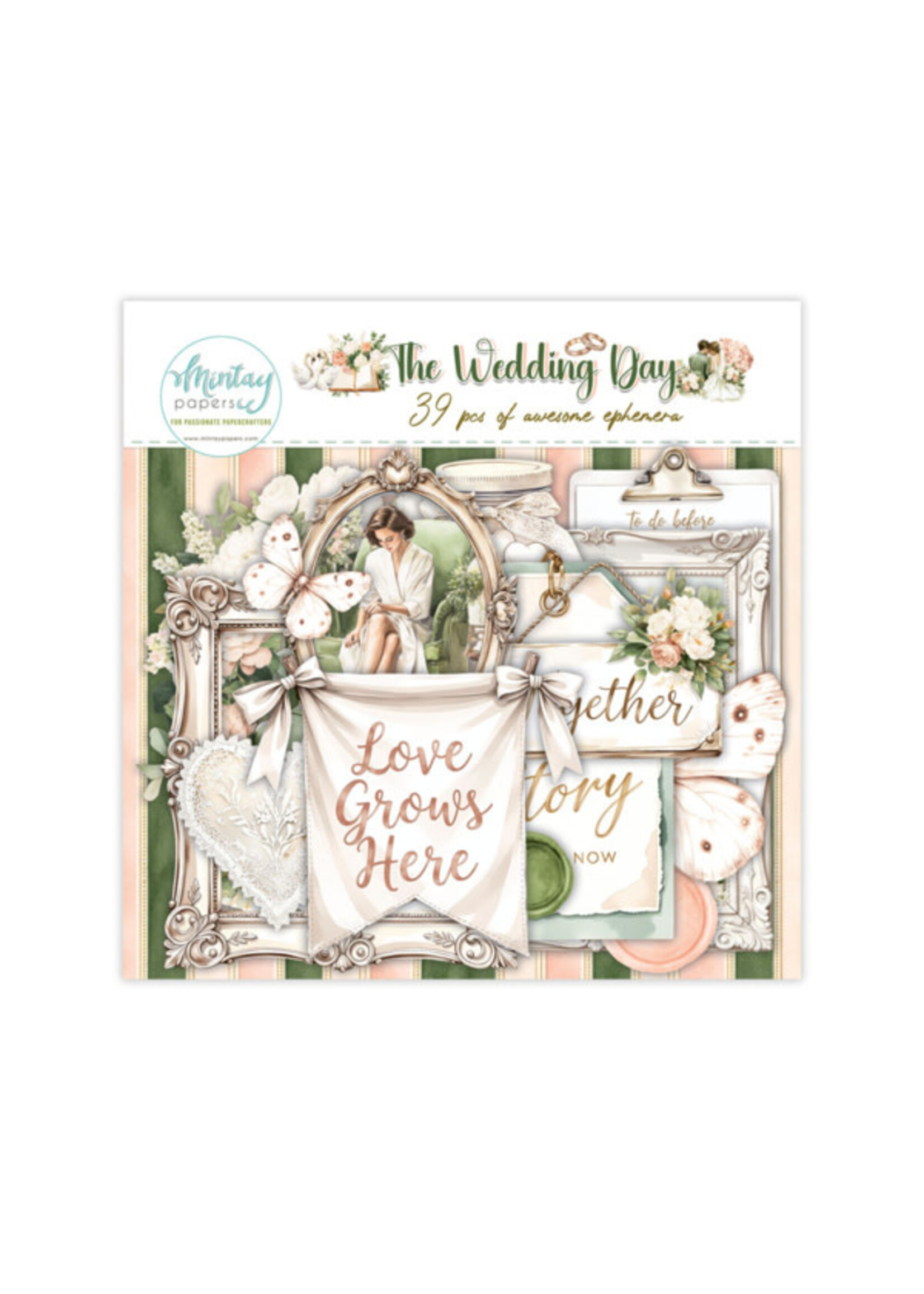 Paper Ephemera - The Wedding Day, 39 stuks