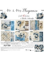 Craft O Clock Paper Pack 20x20 cm Mr & Mrs Elegance
