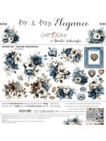Craft O Clock Pre-order only Extras Set Flowers 30x30 cm Mr & Mrs Elegance