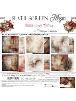 Craft O Clock Basic Paper Pack 20x20 cm Silver Screen Magic