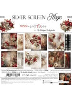 Craft O Clock Set of Papers 15x15 cm Silver Screen Magic