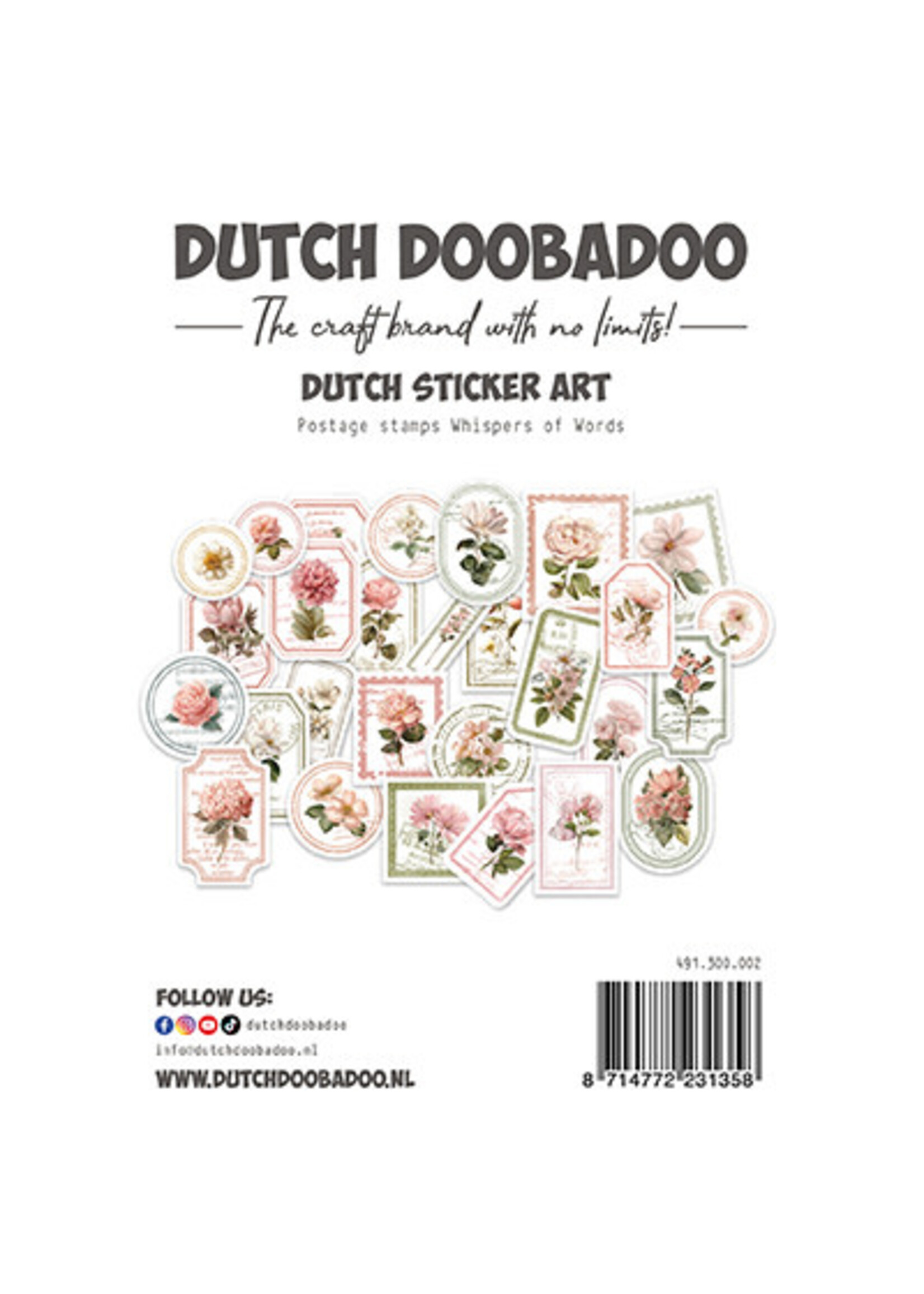491.300.002 - Sticker Art - Postage Stamps - Whispers of Words