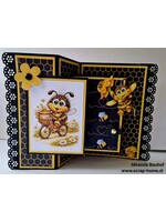 BEE HAPPY SPINNER KAART let op je hebt voor deze kaart spinners nodig