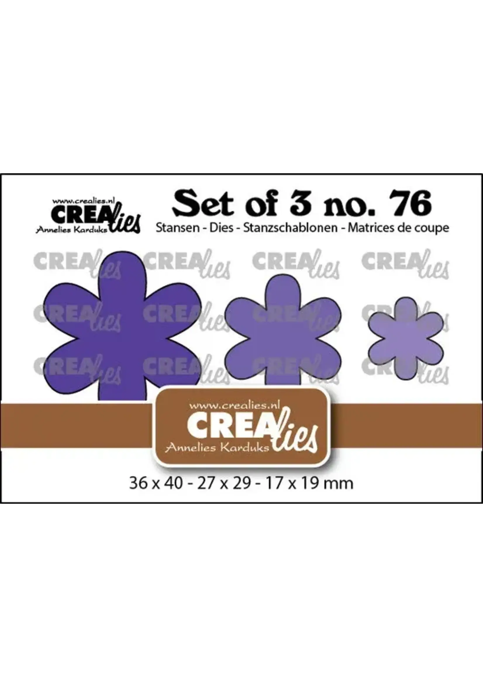 Set of 3 Stansen No. 76 Dichte Bloemen 31 (CLSet76)