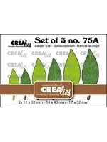 Set of 3 Stansen No. 75a Dichte Bladeren 21 Met/Zonder Stippen (Spiegelbeeld) (CLSet75a)