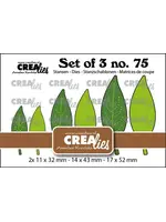 Set of 3 Stansen No. 75 Dichte Bladeren 21 Met/Zonder Stippen (CLSet75)