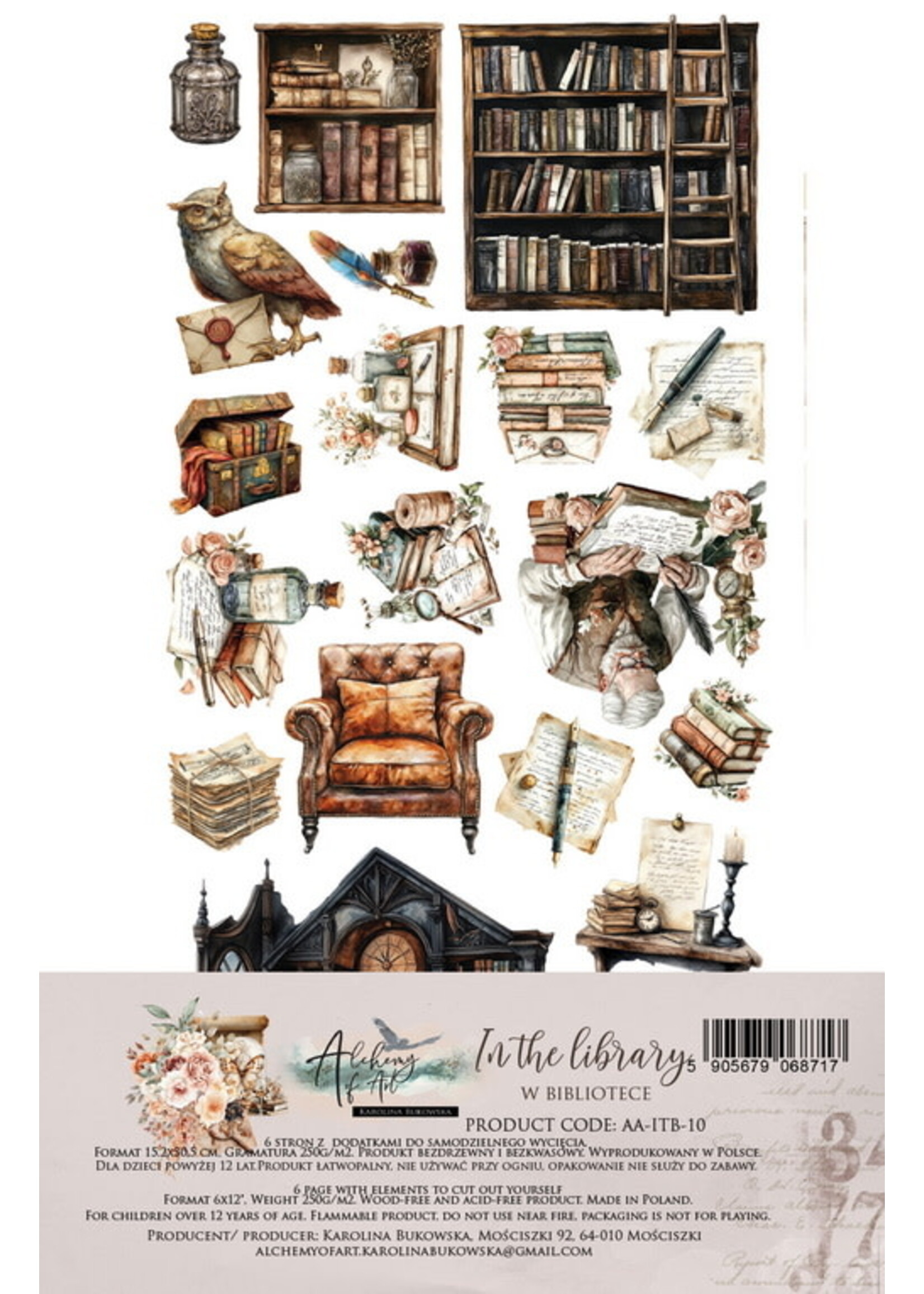 Alchemy of Art - 15x30 cm set - In the Library 10