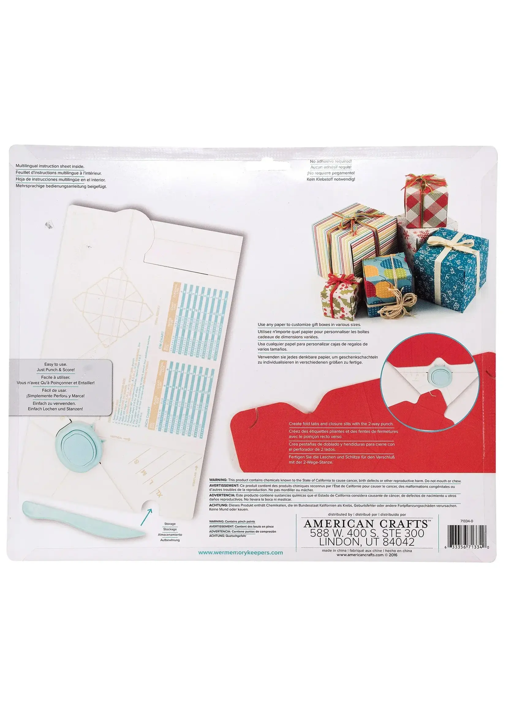 We R Makers • Gift Box Punch Board We R Makers 71334-0