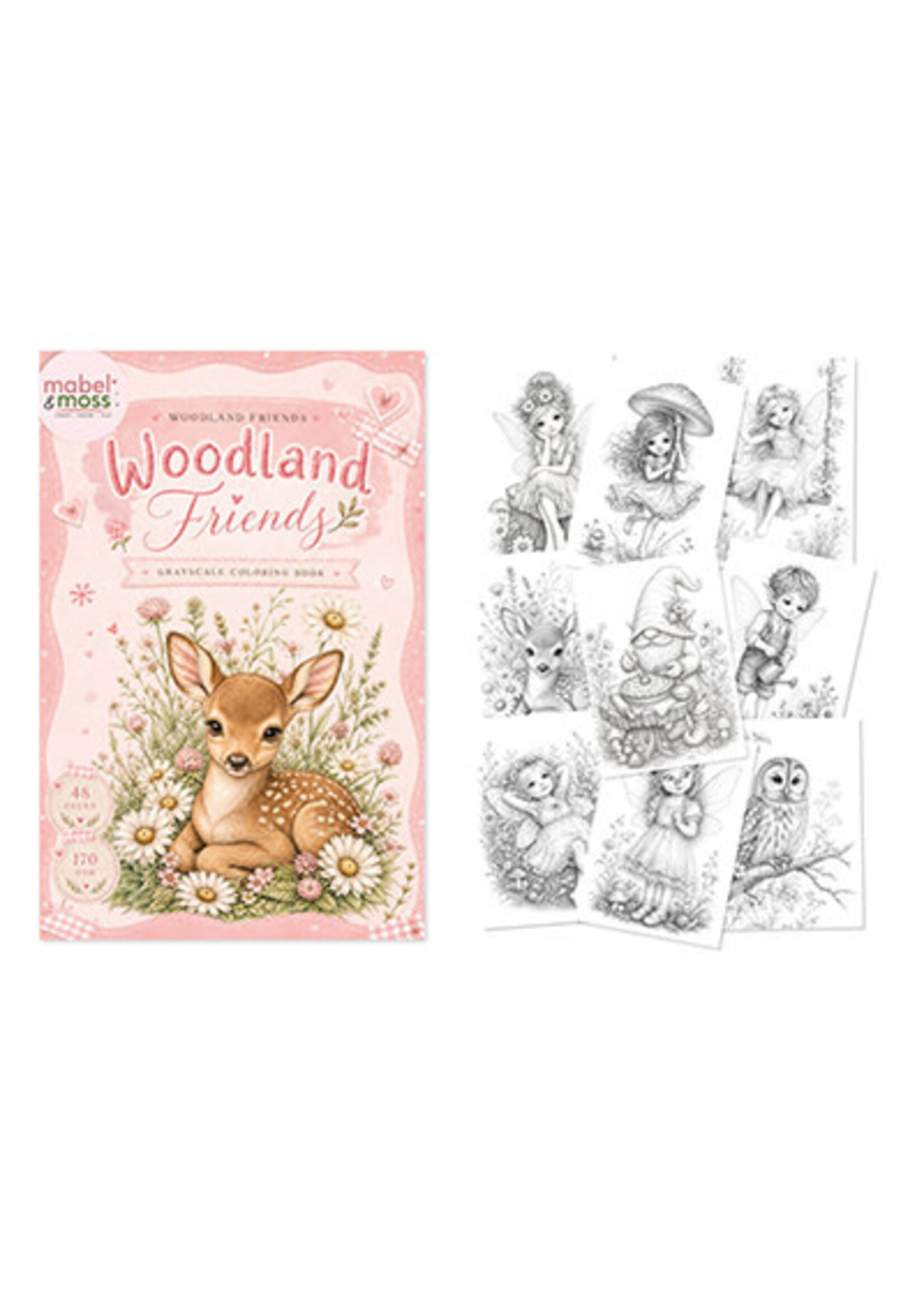 MMCB10001 - Woodland Friends - Coloring Book