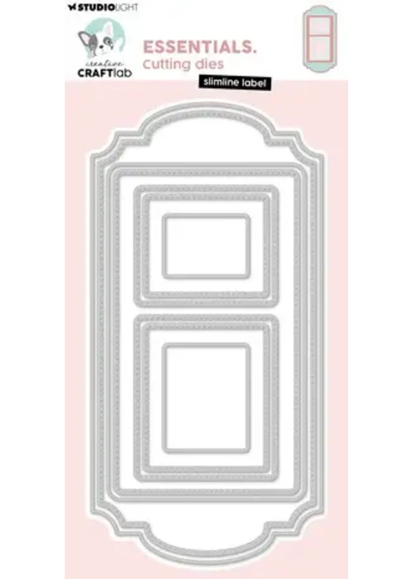 Slimline Label Essentials Cutting Dies (CCL-ES-CD1118)
