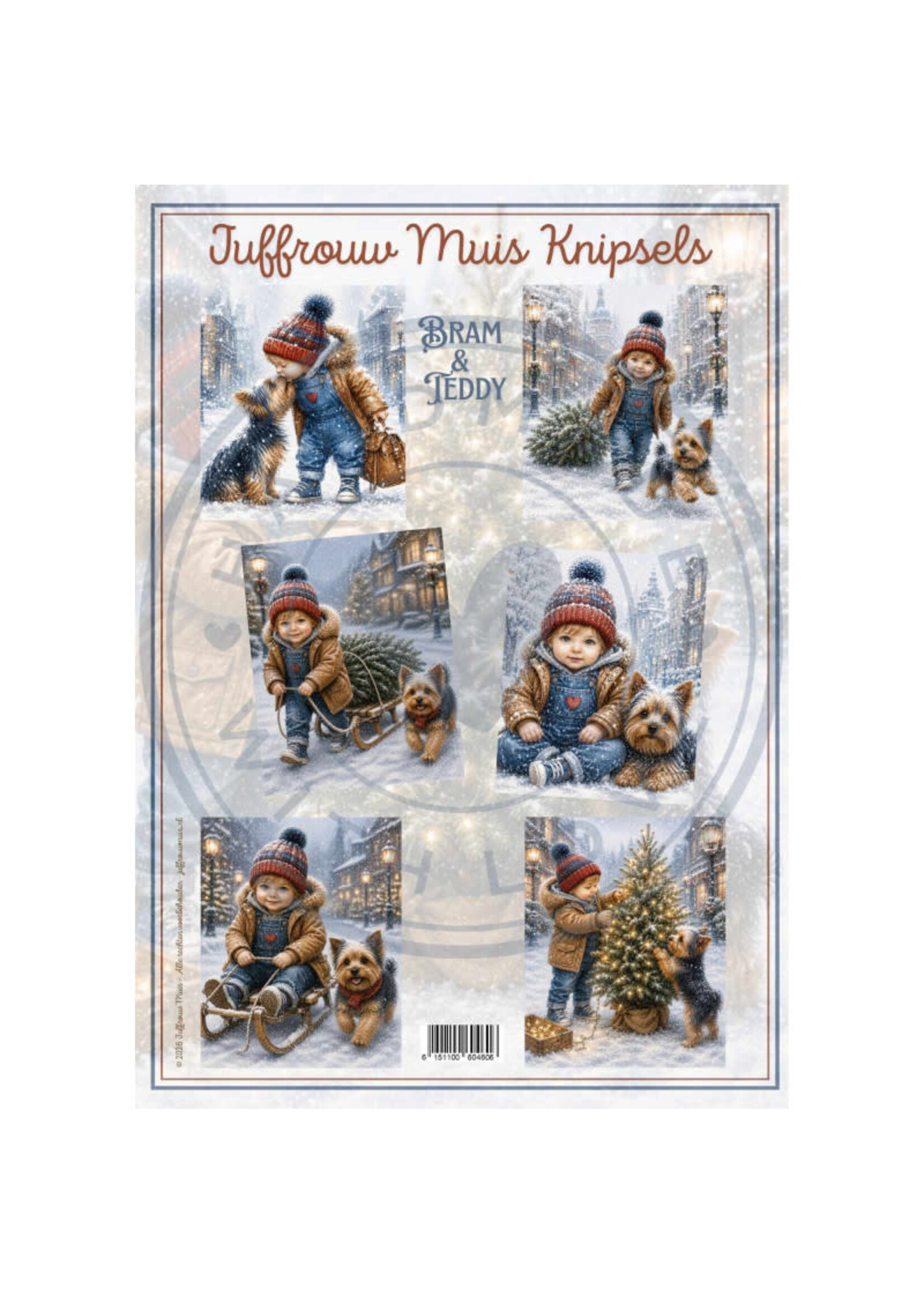 Juffrouw Muis Knipsel - Bram & Teddy