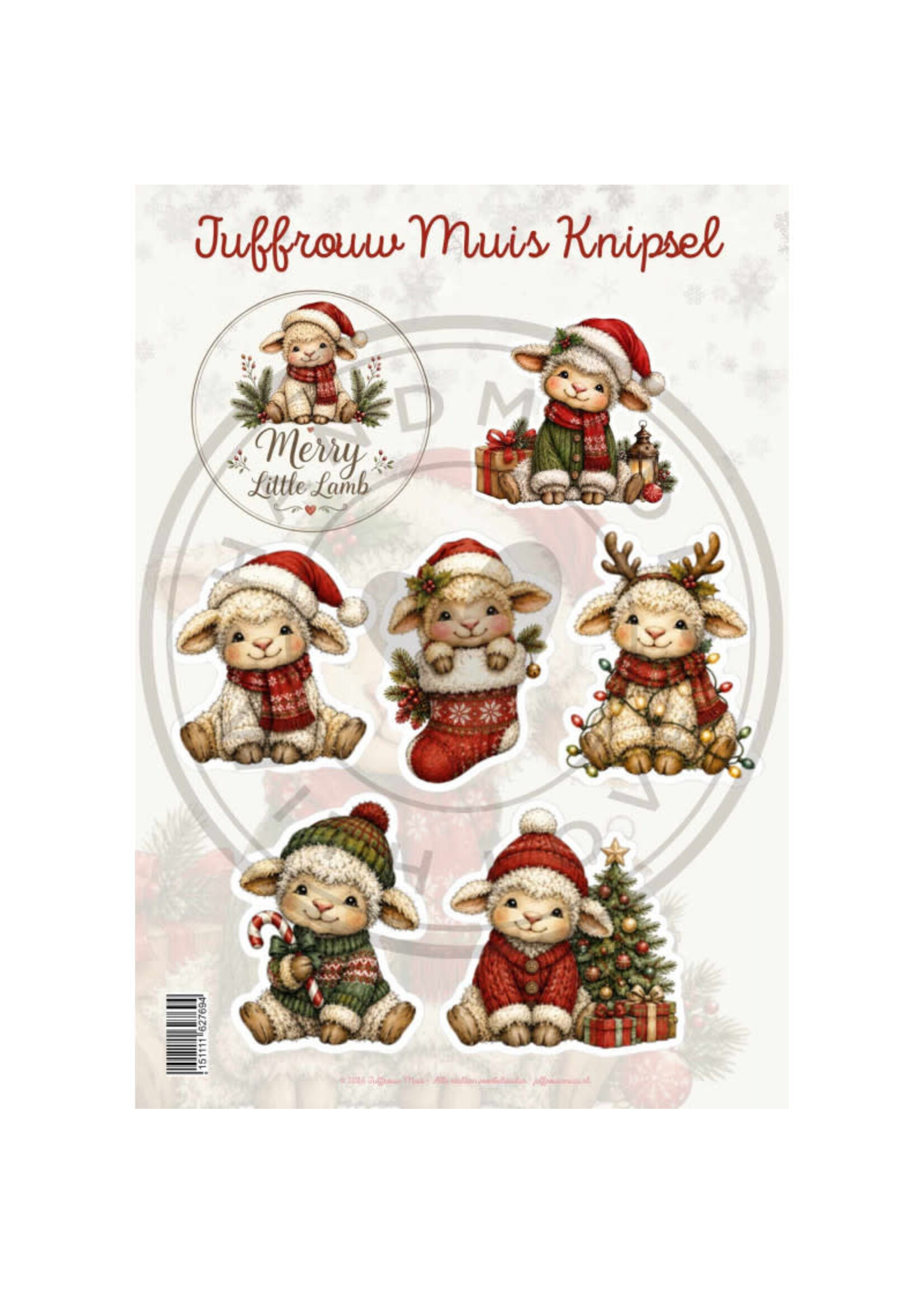 Juffrouw Muis Knipsel - Merry Little Lamb