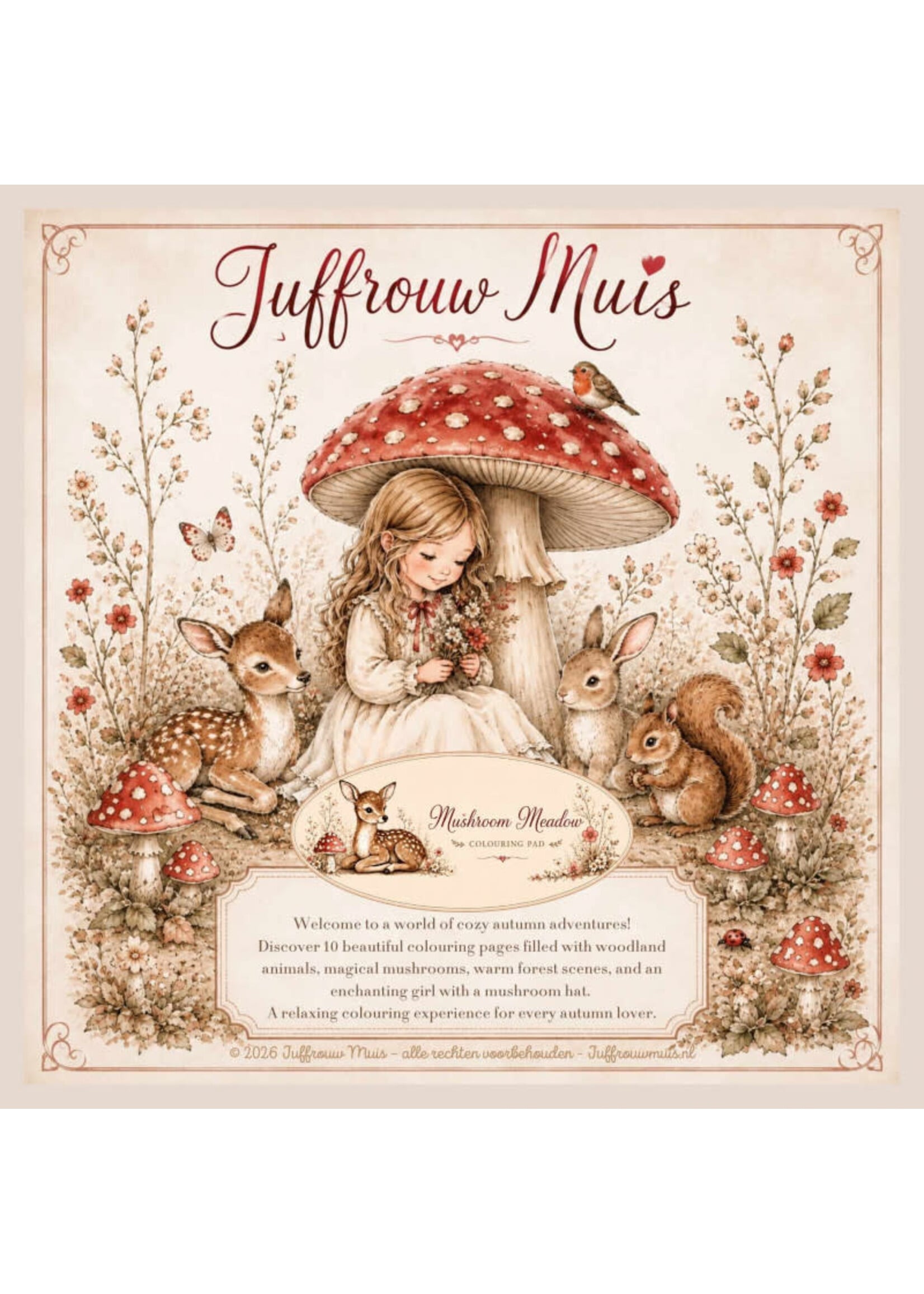 Juffrouw Muis - Coloring Pad - Bussy Bees