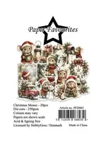 Die-Cuts A7 Christmas Mouse (20pcs) (PFD063)