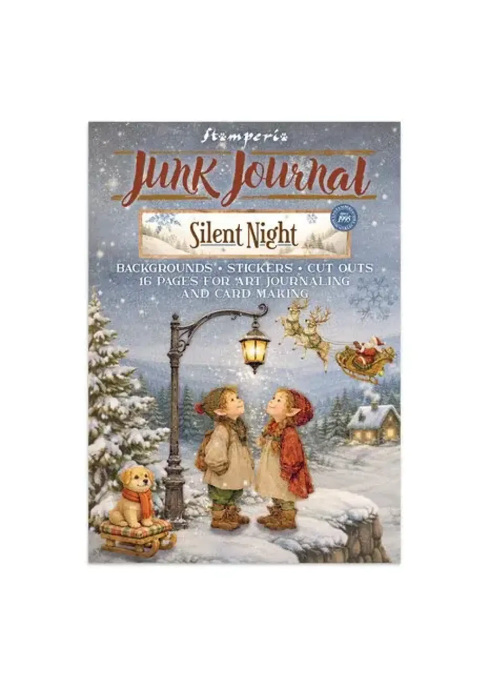 Silent Night Junk Journal Stickers, Backgrounds, Cut-Outs (SBJK27)