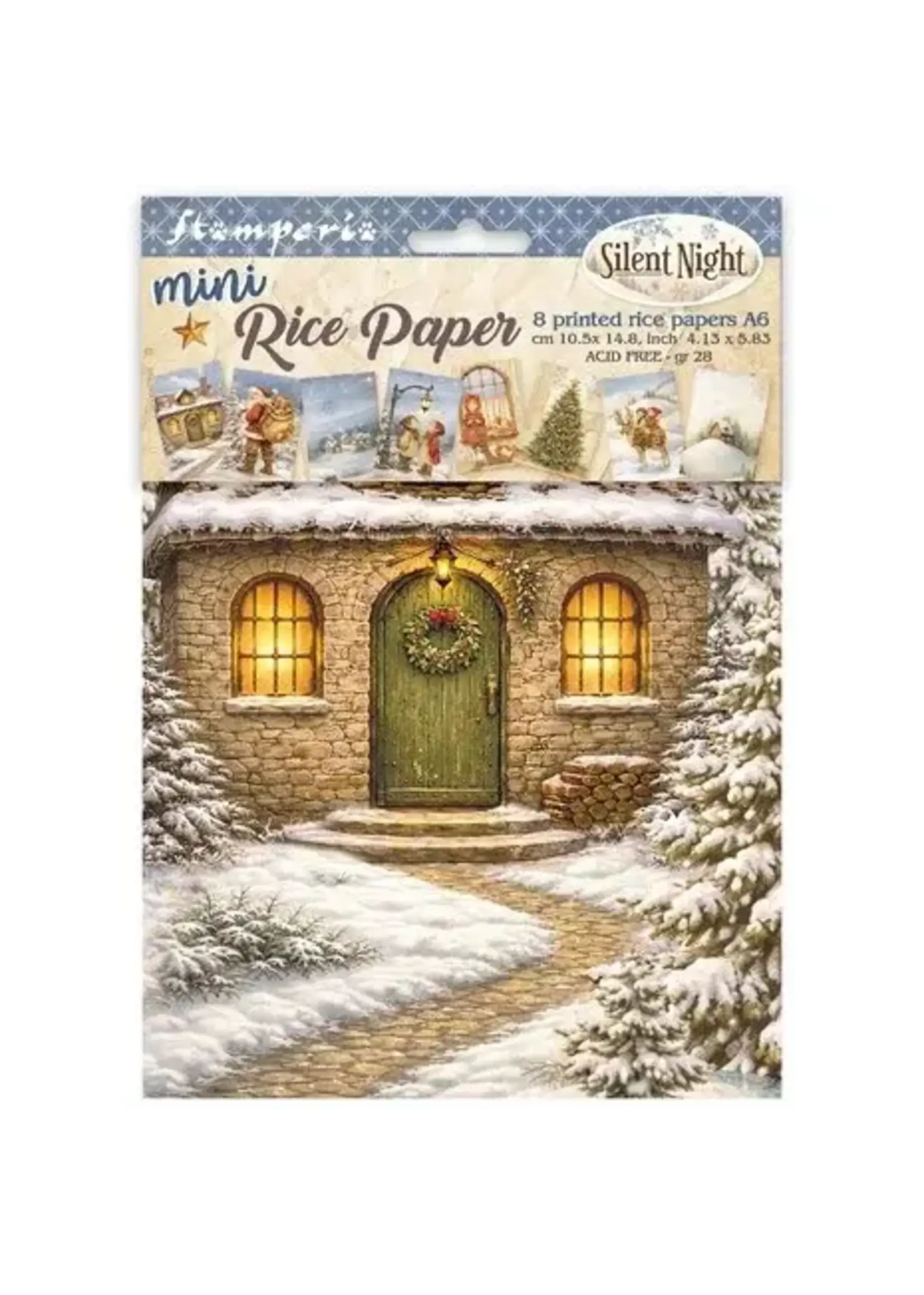 Silent Night A6 Mini Rice Paper Selection (8pcs) (DFSA6X09)