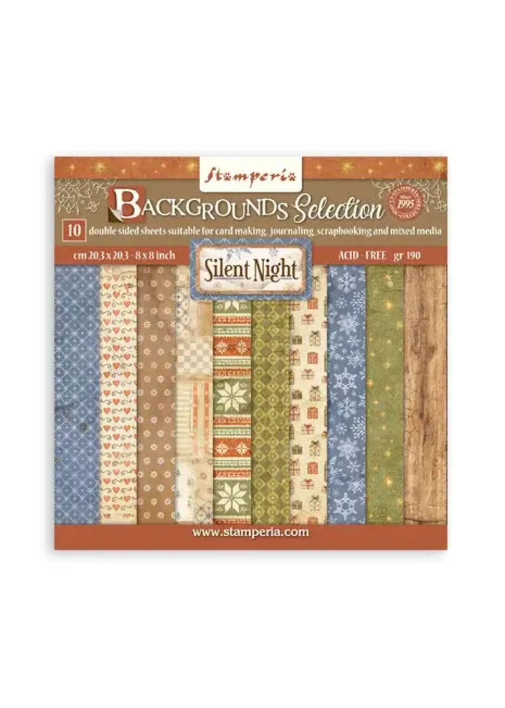 Silent Night 8x8 Inch Paper Pack Maxi Background Selection (SBBS149)