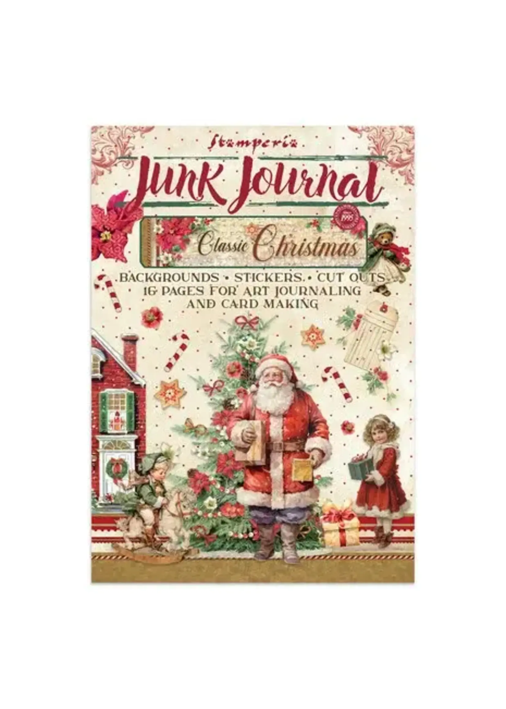 Classic Christmas Junk Journal Stickers, Backgrounds, Cut-Outs (SBJK23)