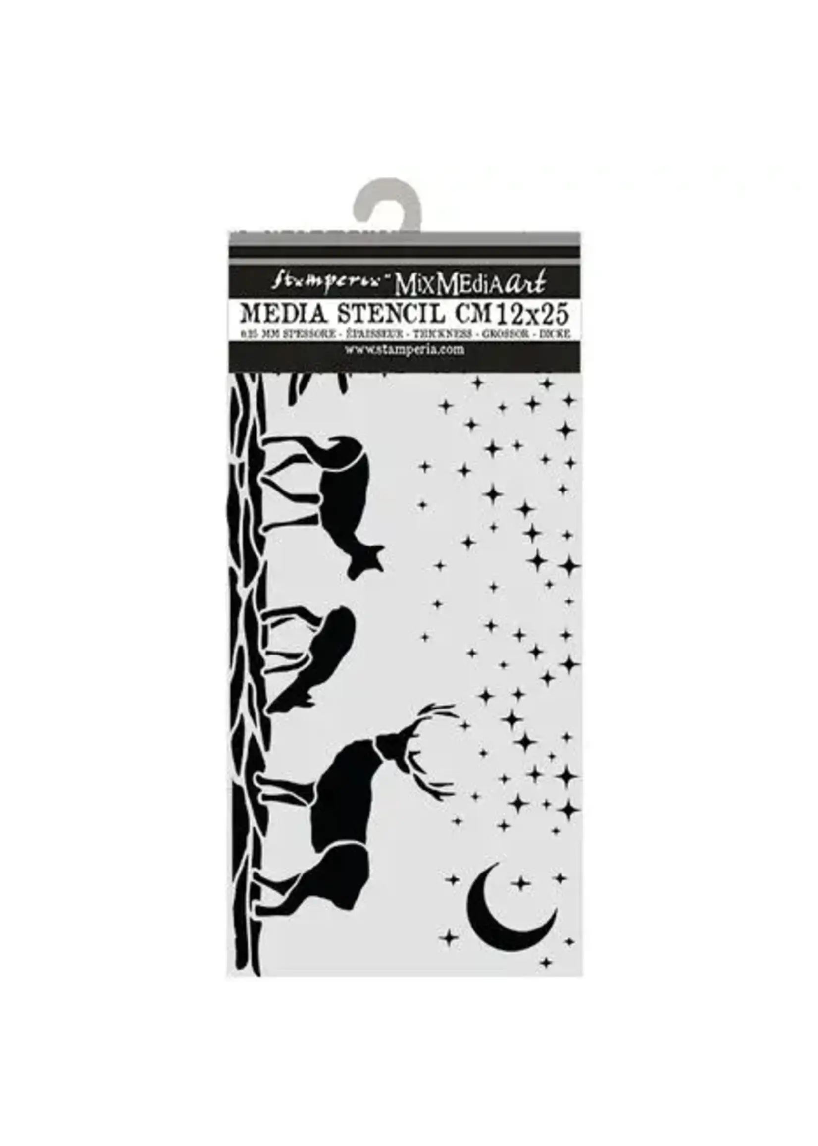 Thick Stencils 12x25cm Christmas Deers (KSTDL169)