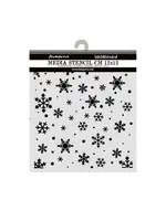 Thick Stencils 12x12cm Christmas Snowflakes Pattern (KSTDS73)