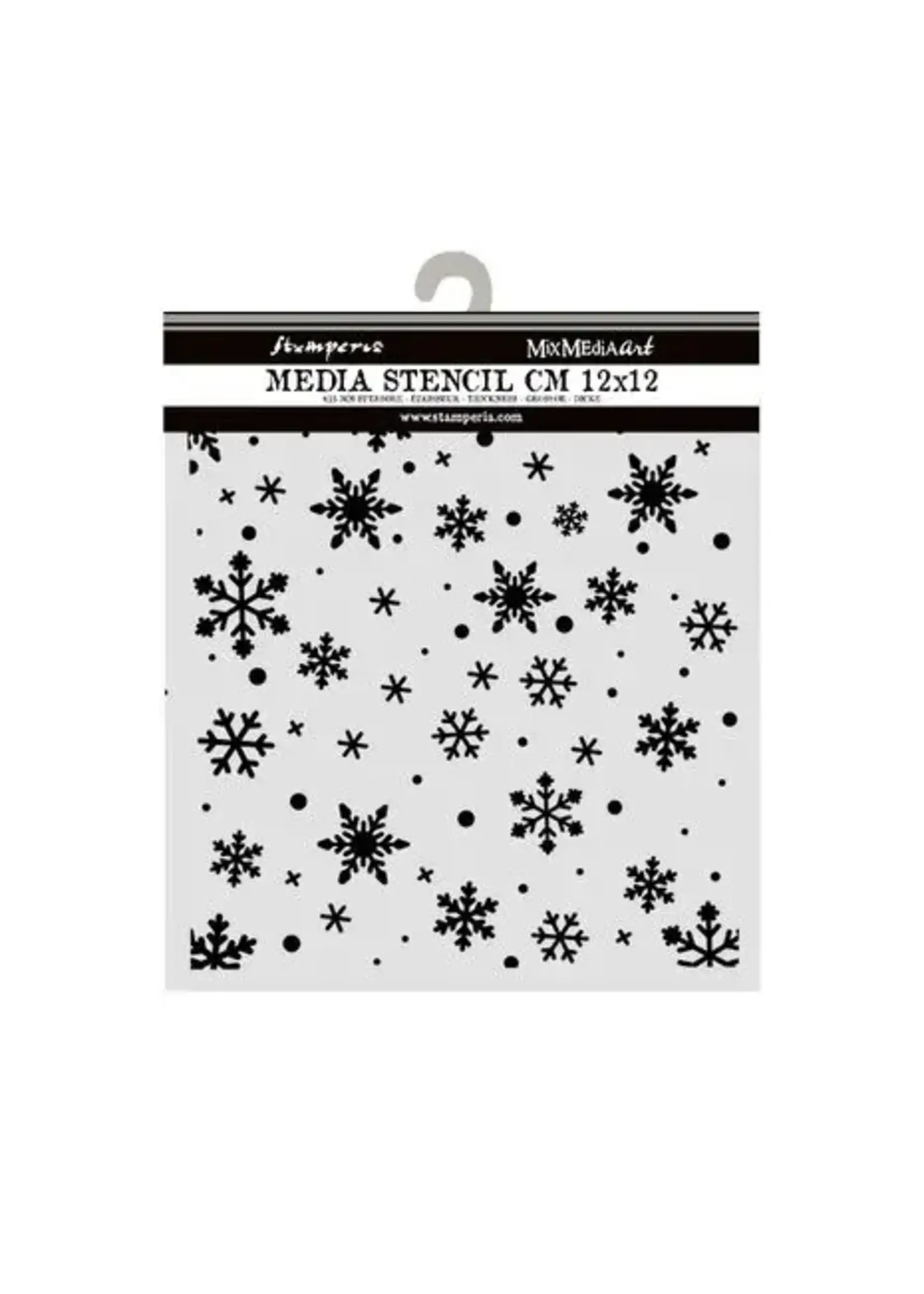 Thick Stencils 12x12cm Christmas Snowflakes Pattern (KSTDS73)